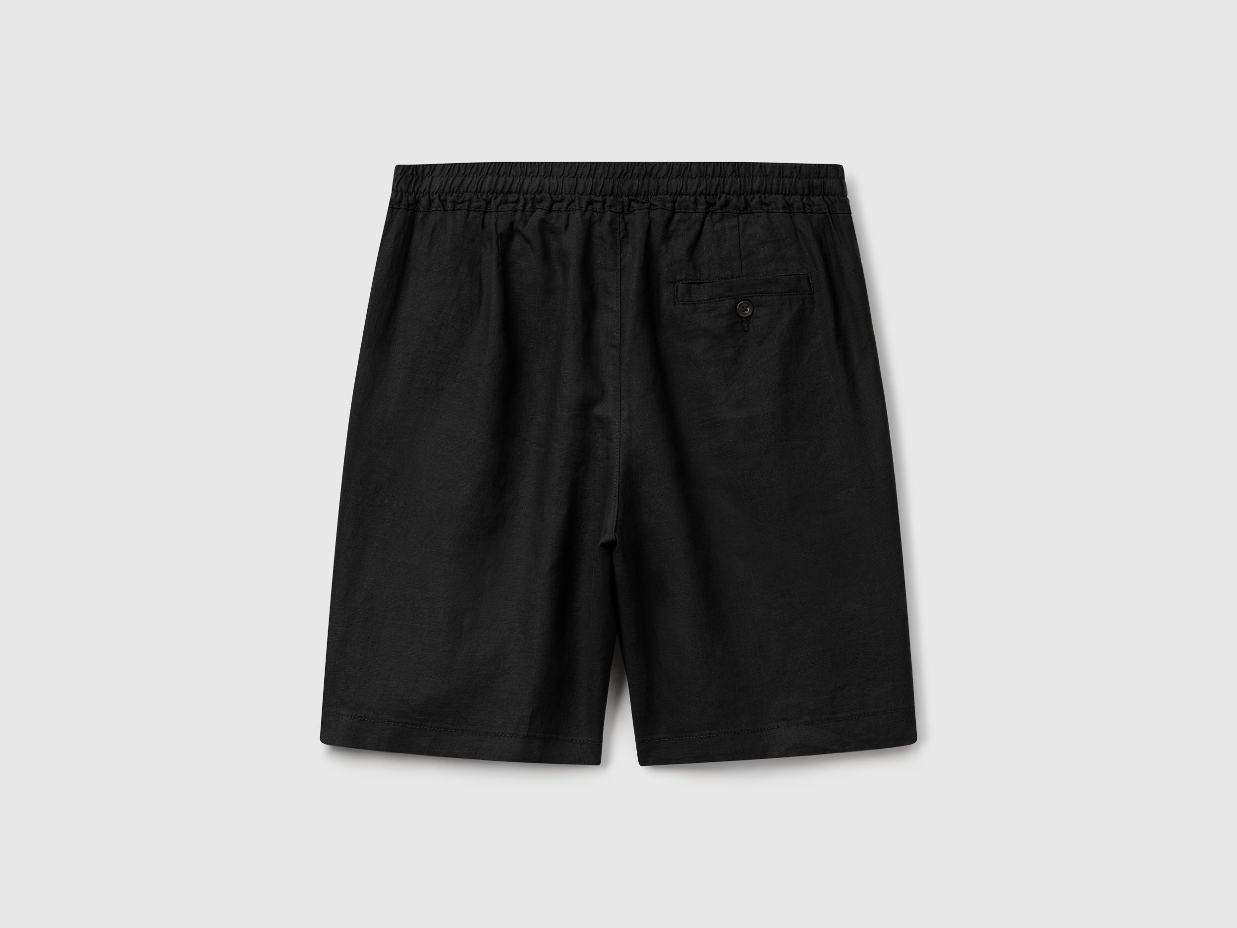 Bermuda shorts with drawstring in pure linen - ucb_image_BS
