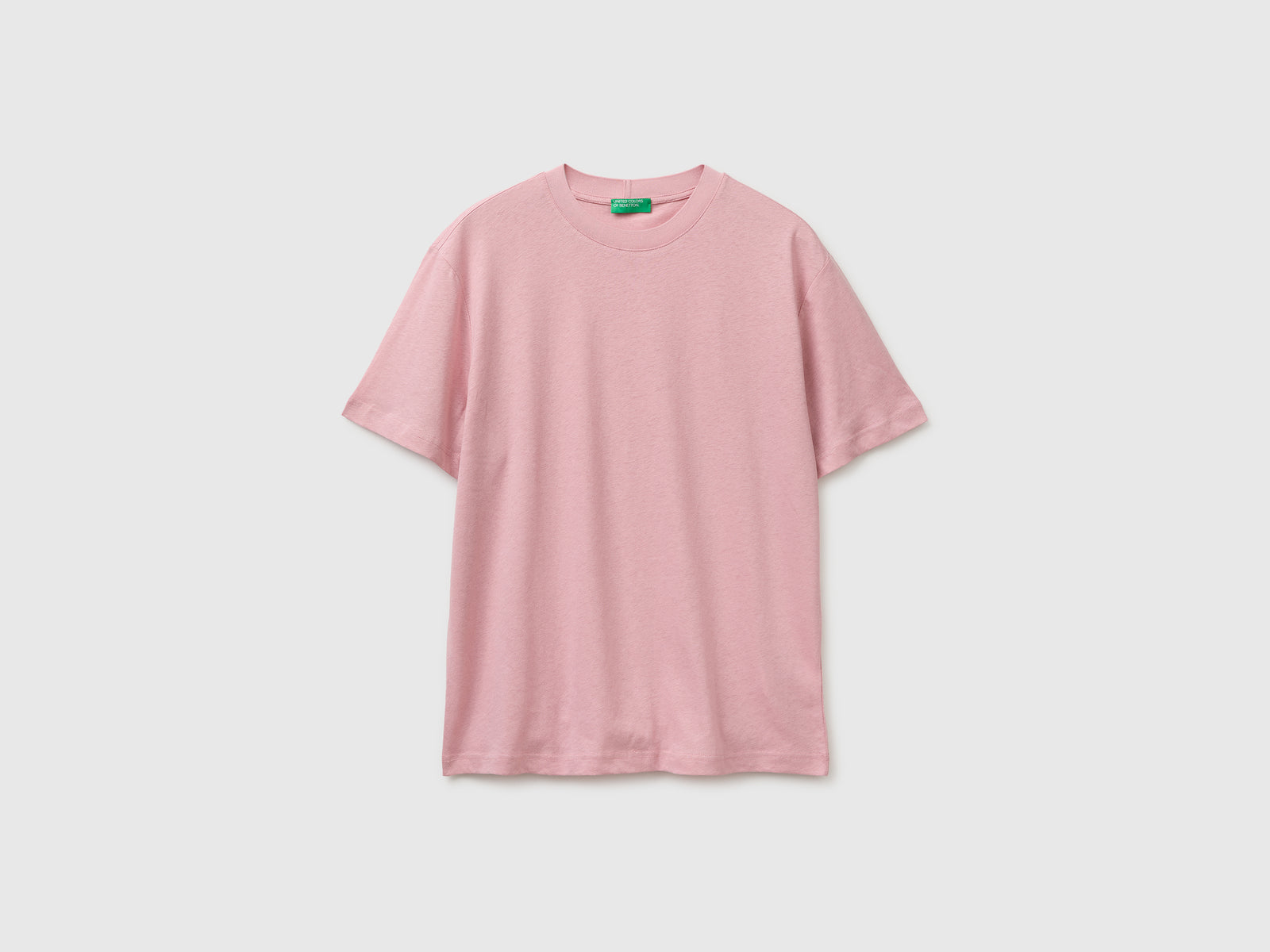 Crew neck T-shirt in linen blend - ucb_image_FS