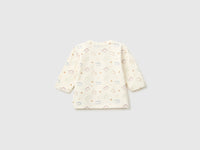 T-shirt com estampa de dinossauros em algodão stretch  - ucb_image_BS