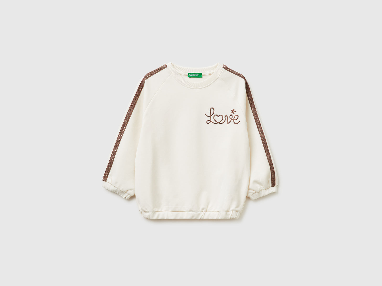 Sweatshirt with lace and embroidery - ucb_image_FS