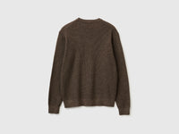 Crew neck sweater in linen blend - ucb_image_BS