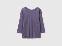 Boat-neck T-shirt in pure linen - ucb_image_BS