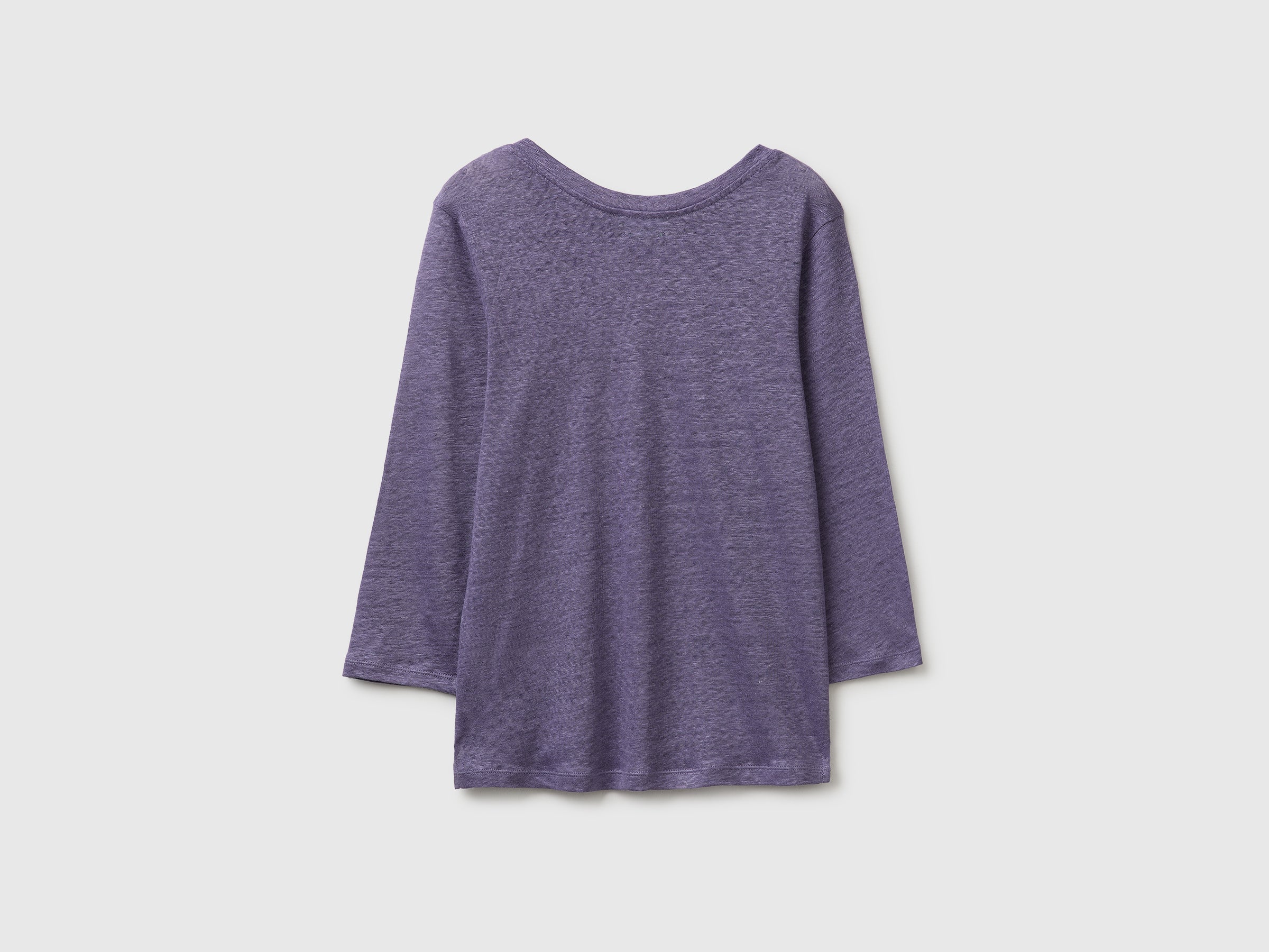 Boat-neck T-shirt in pure linen - ucb_image_BS