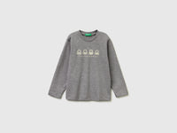 T-shirt de gola redonda em algodão quente - ucb_image_FS