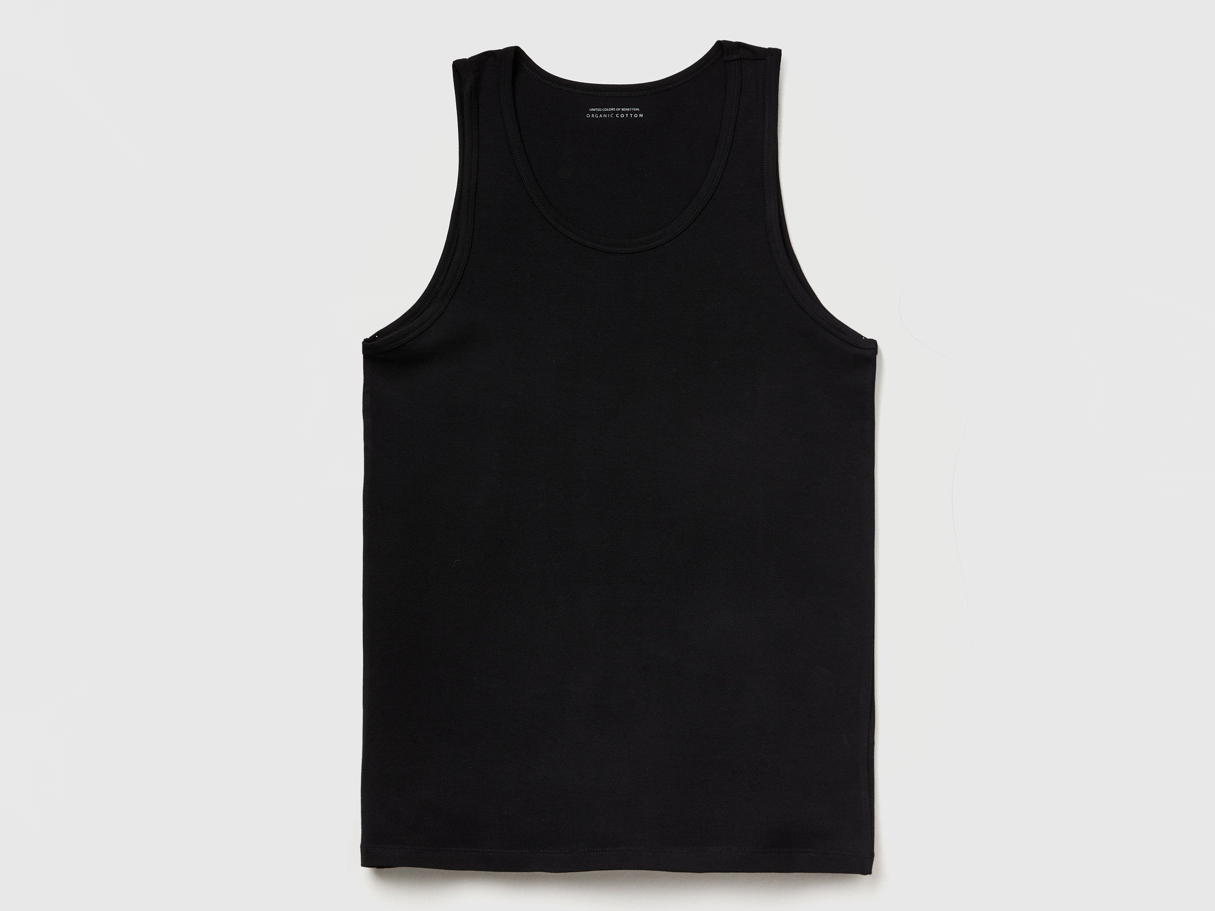 T-shirt sem mangas de roupa interior em algodão orgânico stretch - ucb_image_FS