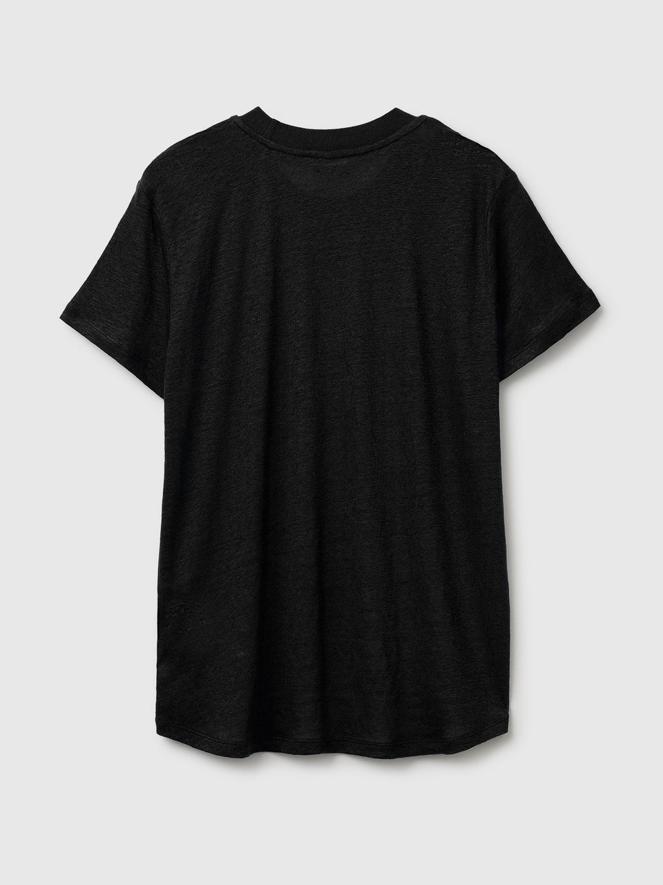 Crew neck T-shirt in pure linen - ucb_image_BS