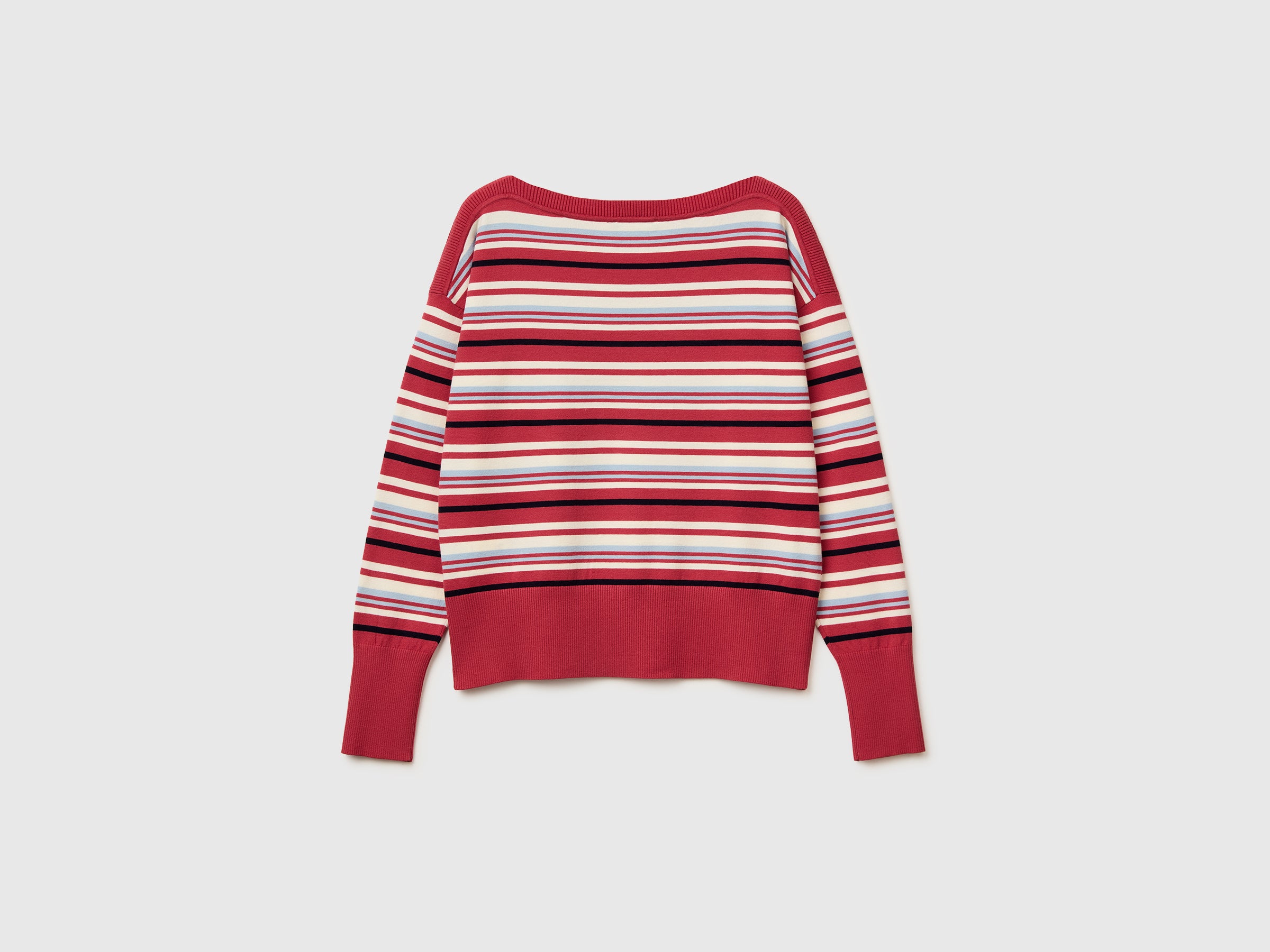 Striped boat neck sweater - ucb_image_BS