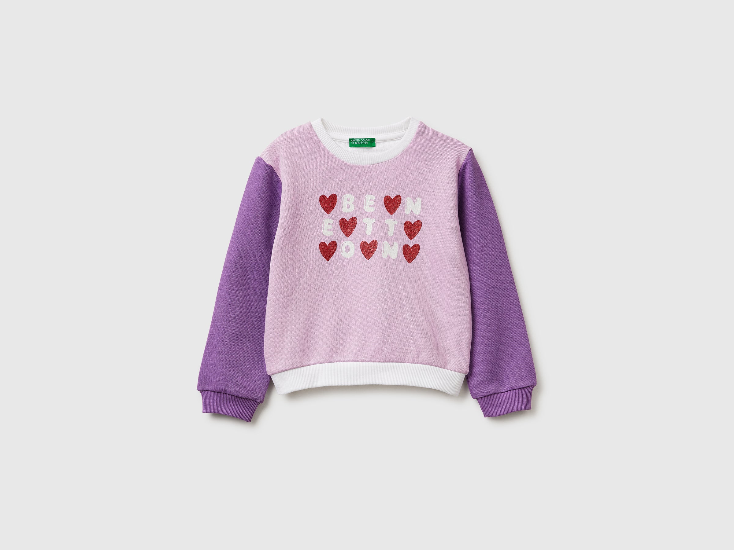 Sweatshirt with glitter logo print - ucb_image_FS