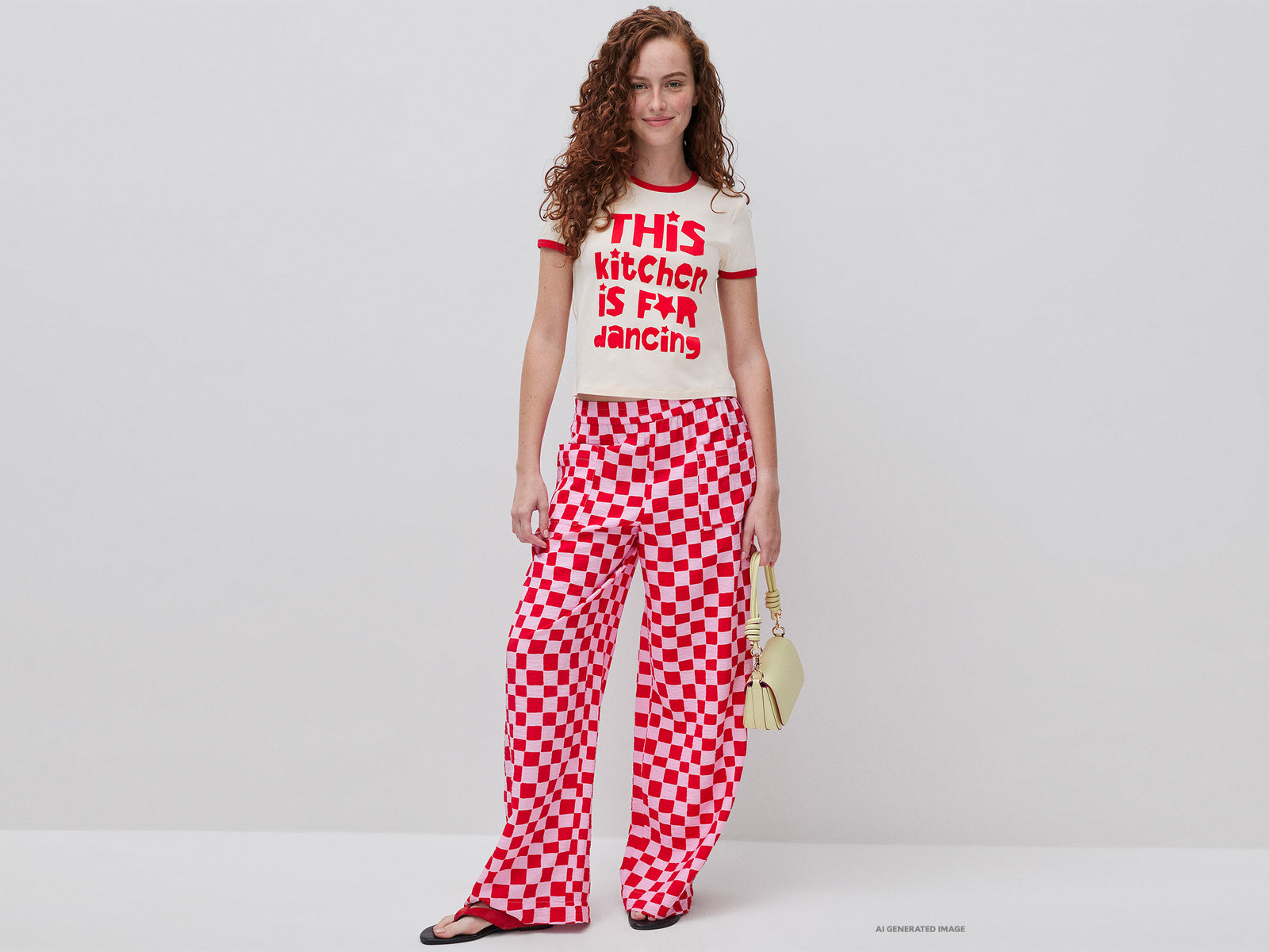 T-shirt with lettering print