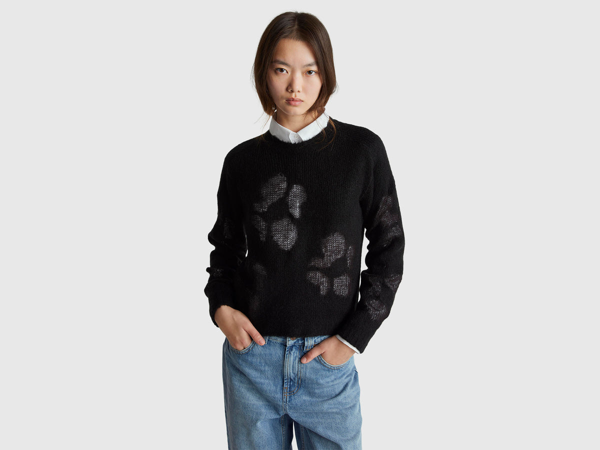 Camisola com intársia de flores - ucb_image_F
