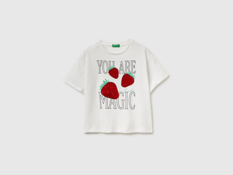 T-shirt with print and sequins - ucb_image_FS