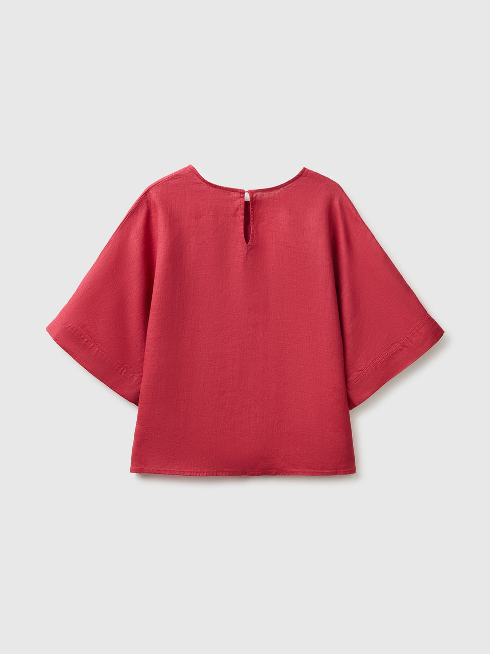 Blusa de gola redonda em linho puro - ucb_image_BS