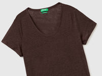 Round-neck T-shirt in pure linen - ucb_image_DS1