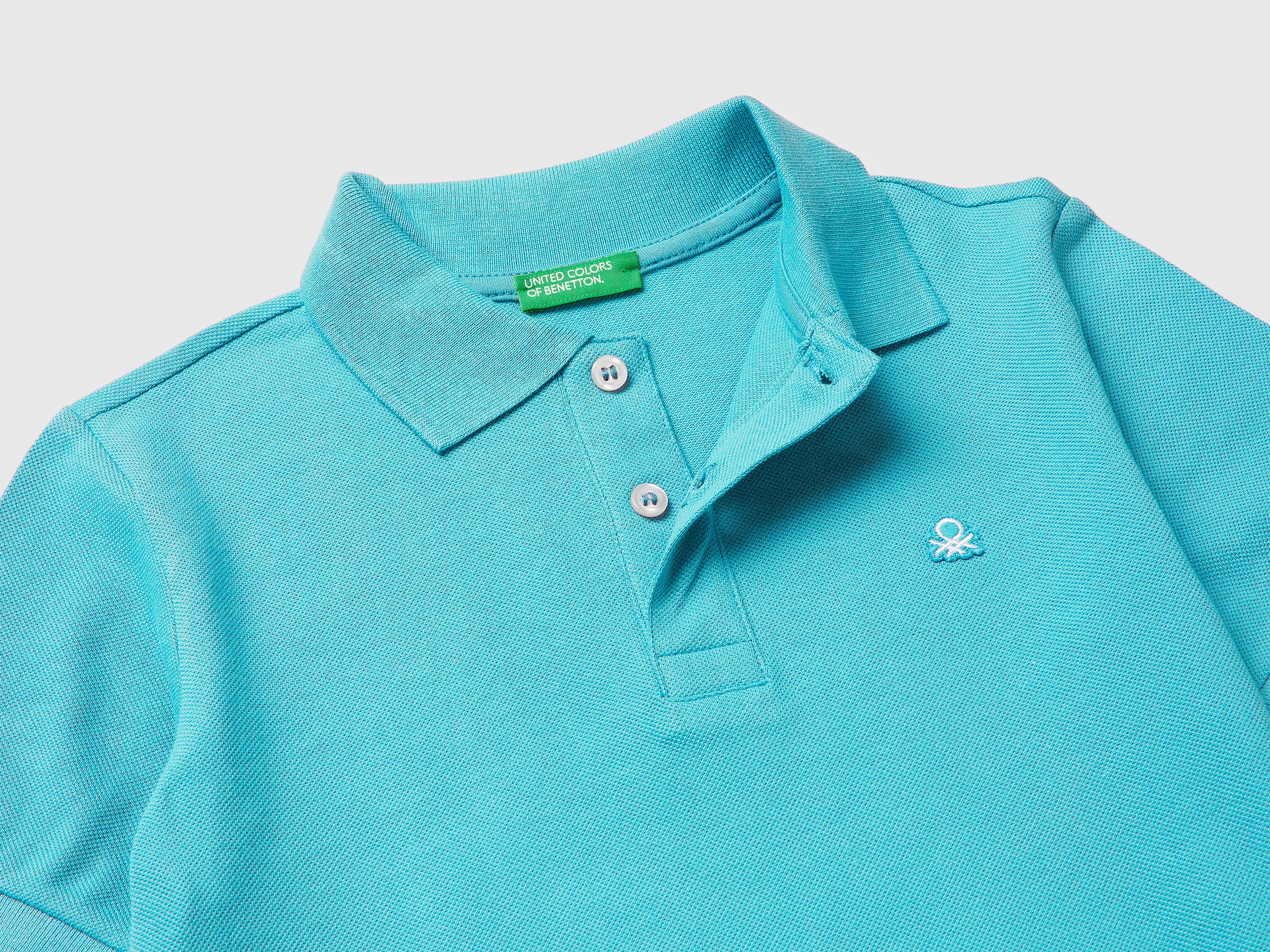 Slim fit polo in pure cotton - ucb_image_DS1