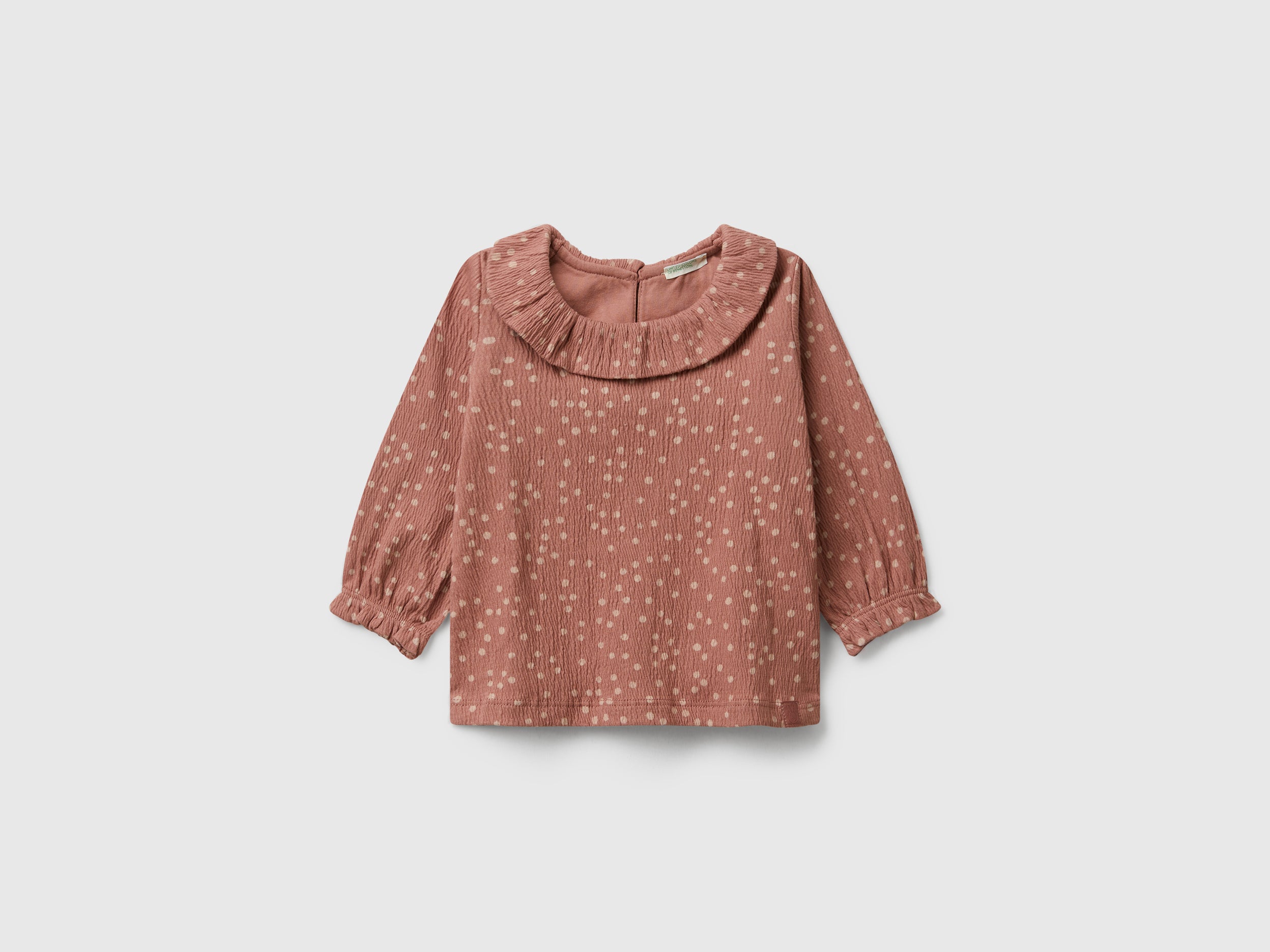 T-shirt às bolinhas com gola - ucb_image_FS