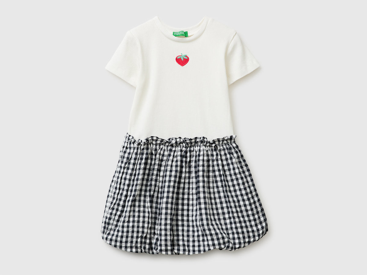 Dress with gingham skirt - ucb_image_FS