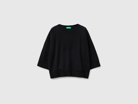 Camisola de gola redonda em algodão e lã - ucb_image_FS