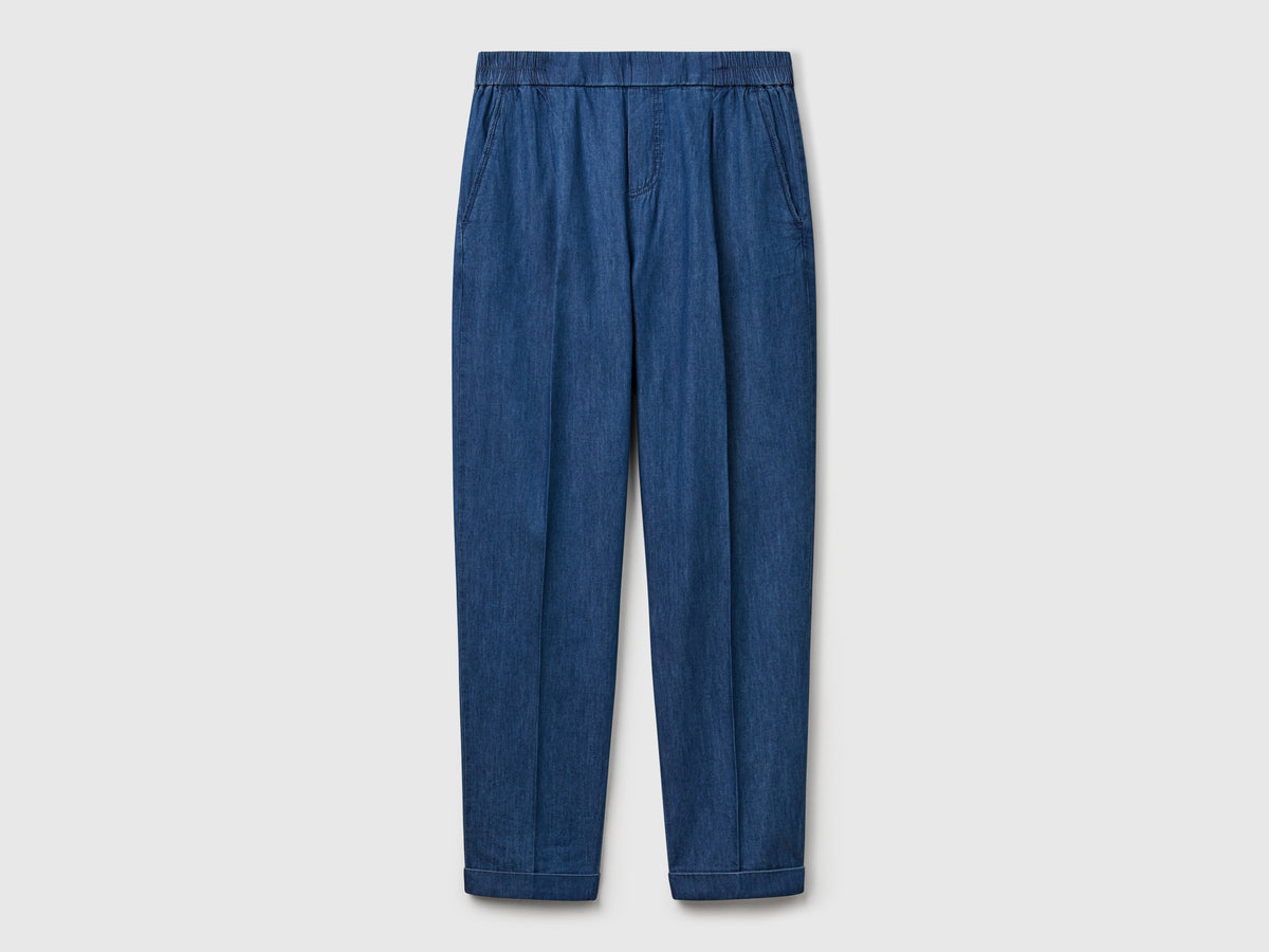 Chinos em chambray com elástico - ucb_image_FS