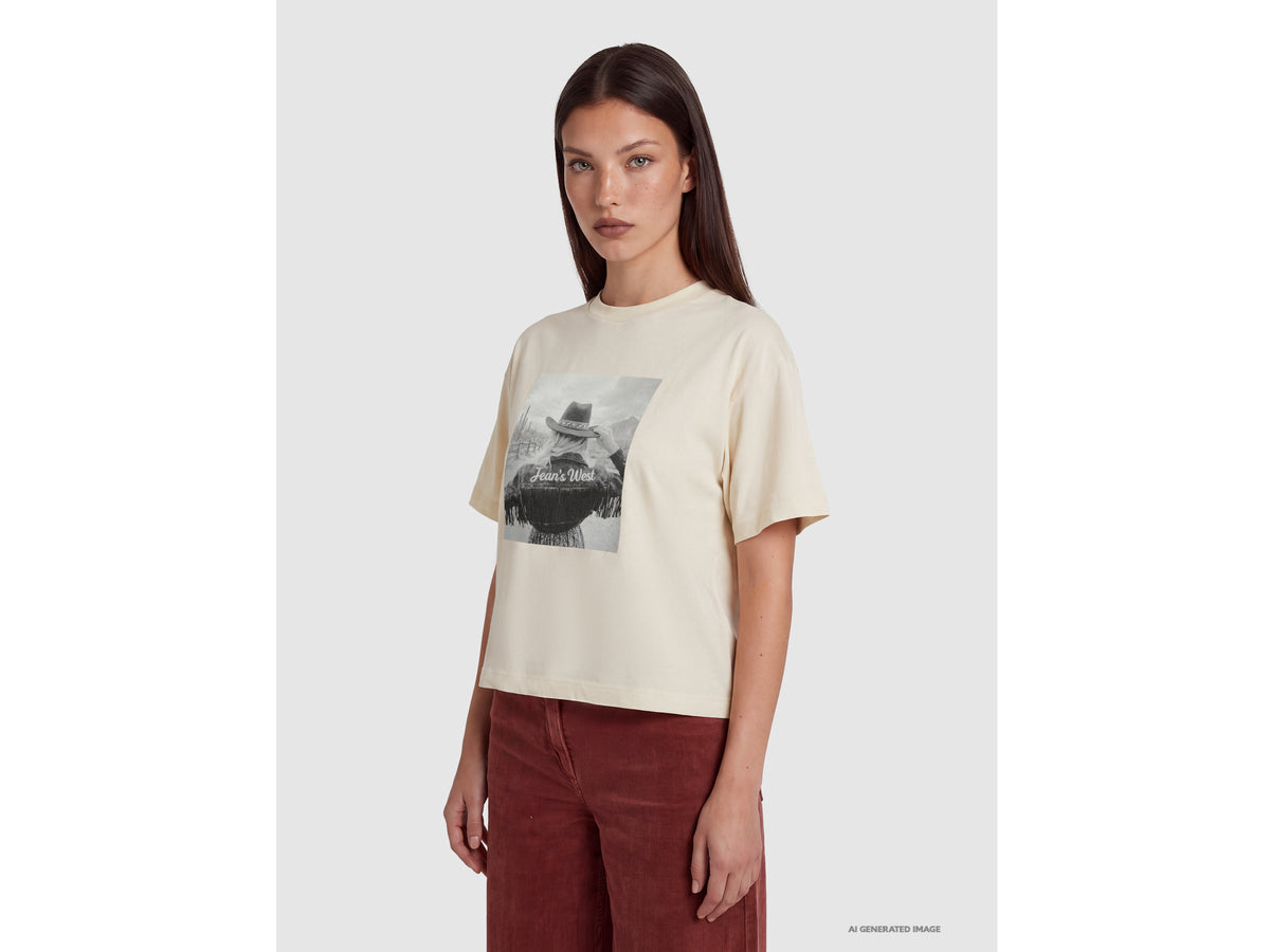 T-shirt relaxed fit com estampa western - ucb_image_F