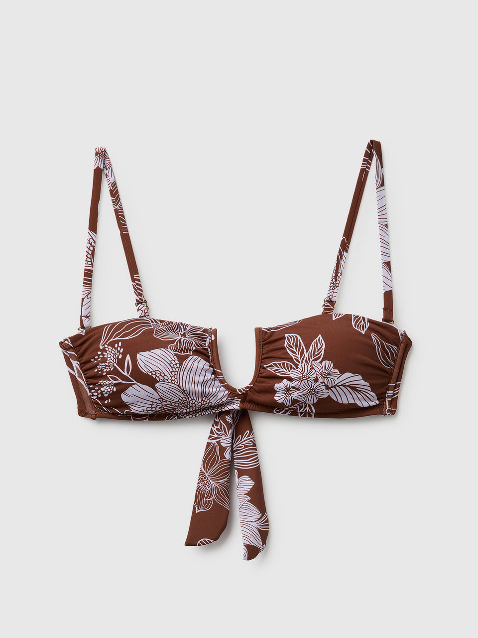 Bandeau de biquíni com estampado floral - ucb_image_FS