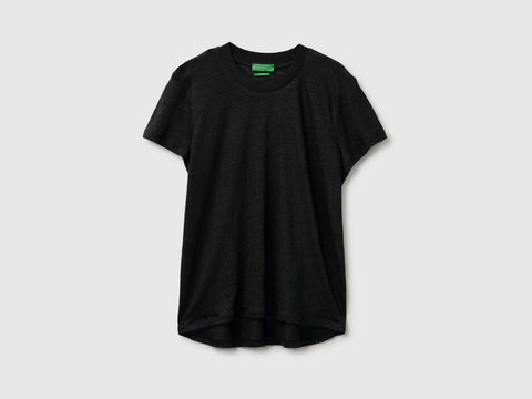 Crew neck T-shirt in pure linen - ucb_image_FS