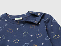T-shirt com estampa de dinossauros em algodão stretch  - ucb_image_DS1