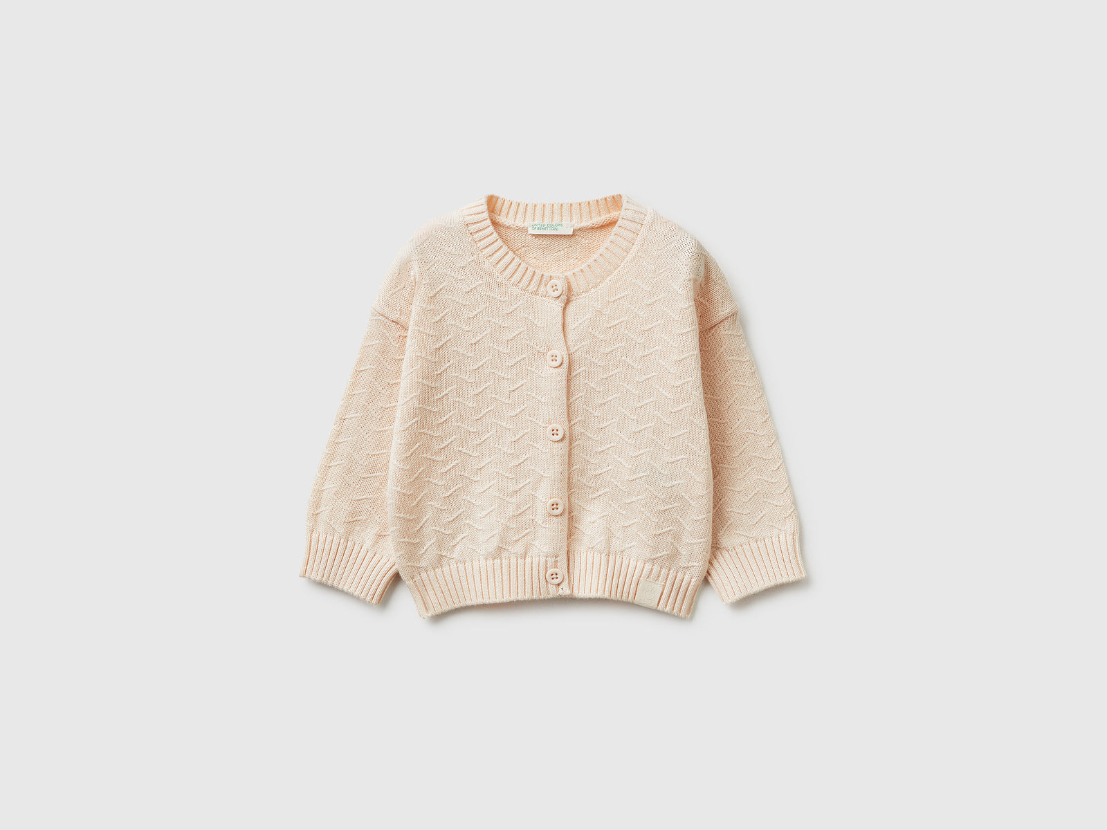 Organic cotton crew neck cardigan - ucb_image_FS
