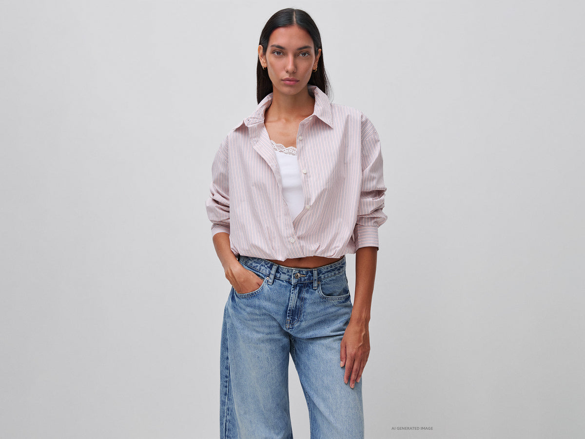Camisa às riscas com top interior - ucb_image_F