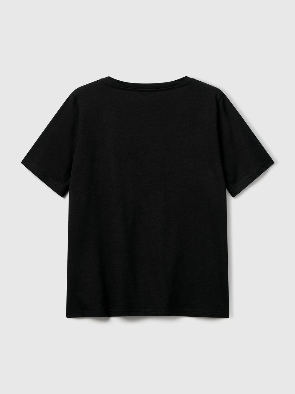 T-shirt decote em V em algodão flamé - ucb_image_BS