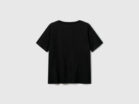 T-shirt decote em V em algodão flamé - ucb_image_BS