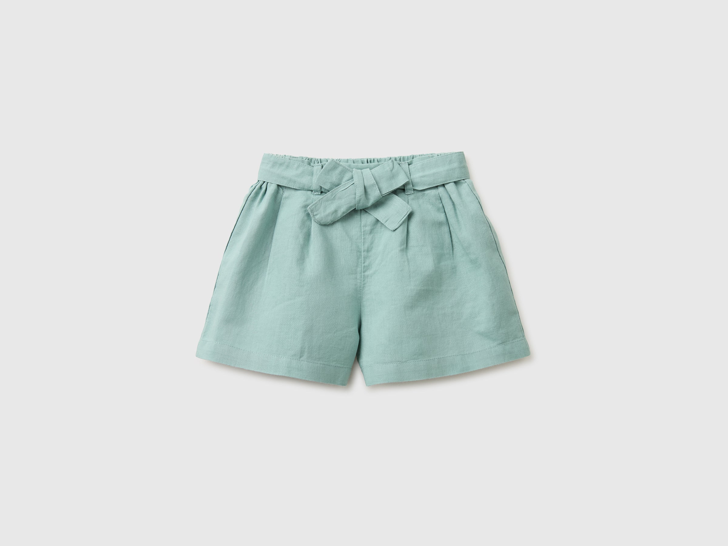 Linen blend shorts with sash - ucb_image_FS