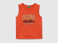Organic cotton tank top with logo print - ucb_image_FS