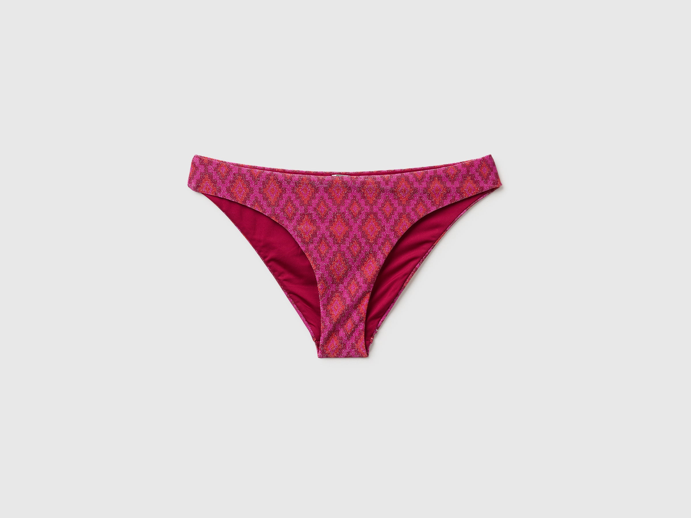Cueca de biquíni com estampado étnico e lurex - ucb_image_FS
