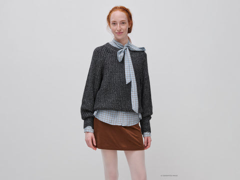 Camisola mélange em mistura de algodão e lã - ucb_image_F