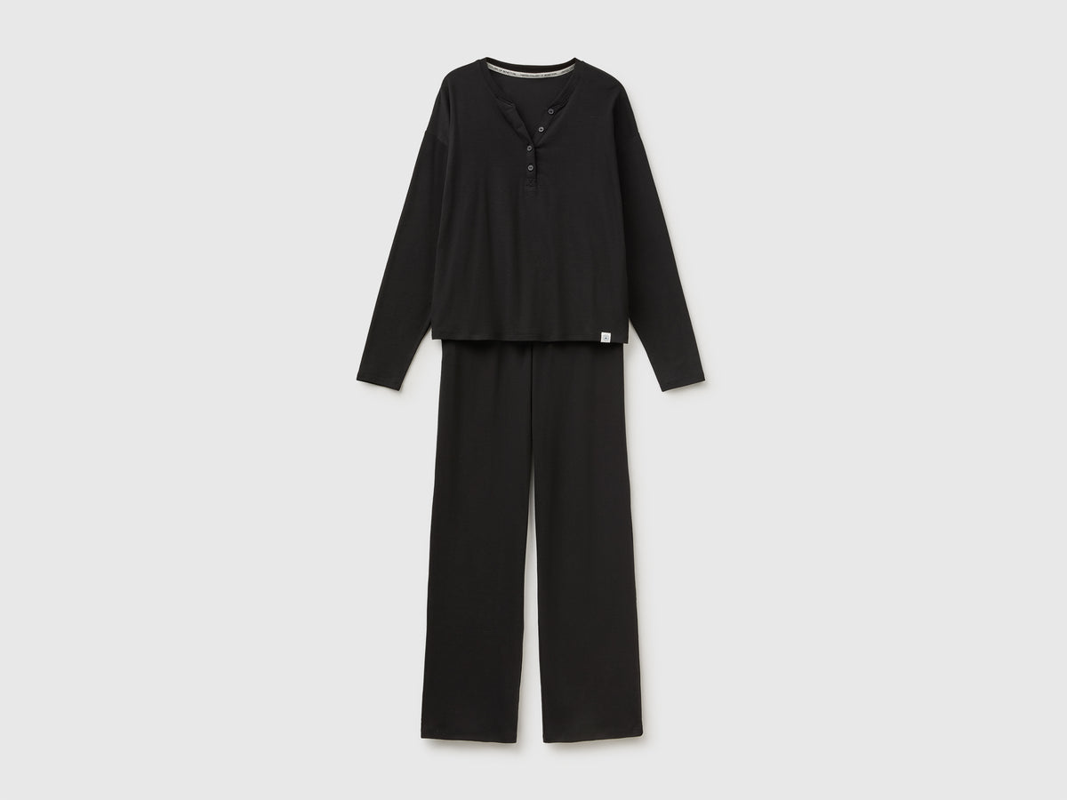 Pijama com t-shirt de gola henley - ucb_image_FS