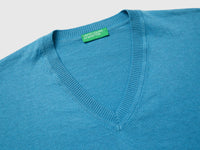 V-neck sweater in cotton and wool - ucb_image_DS1