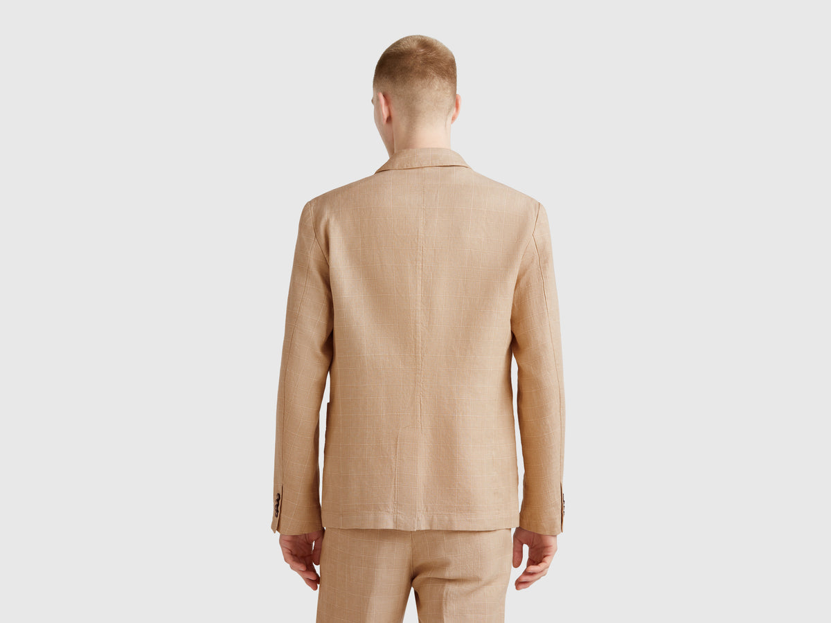 Blazer riscado em mistura de linho - ucb_image_B