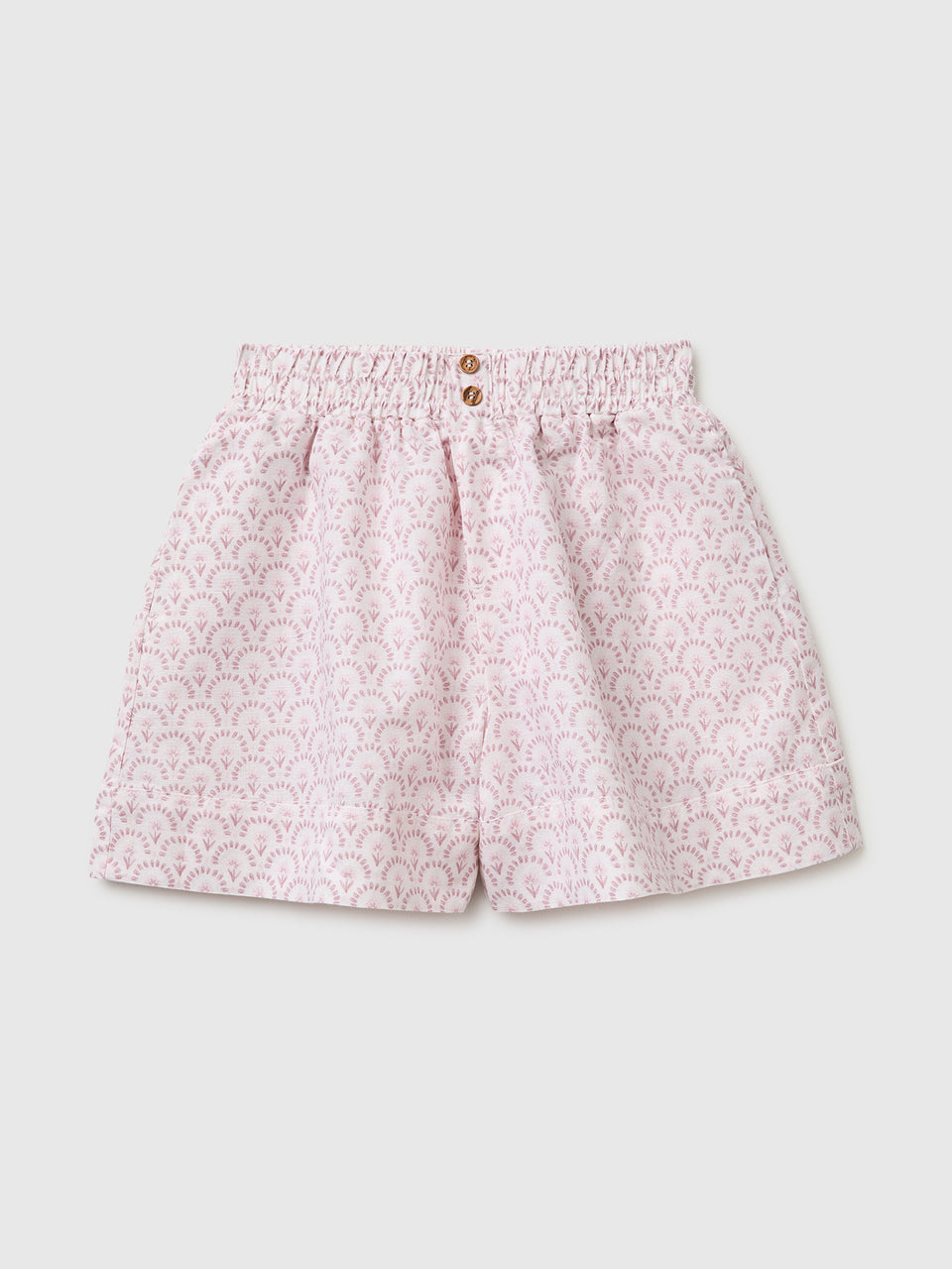 Floral linen blend shorts - ucb_image_FS
