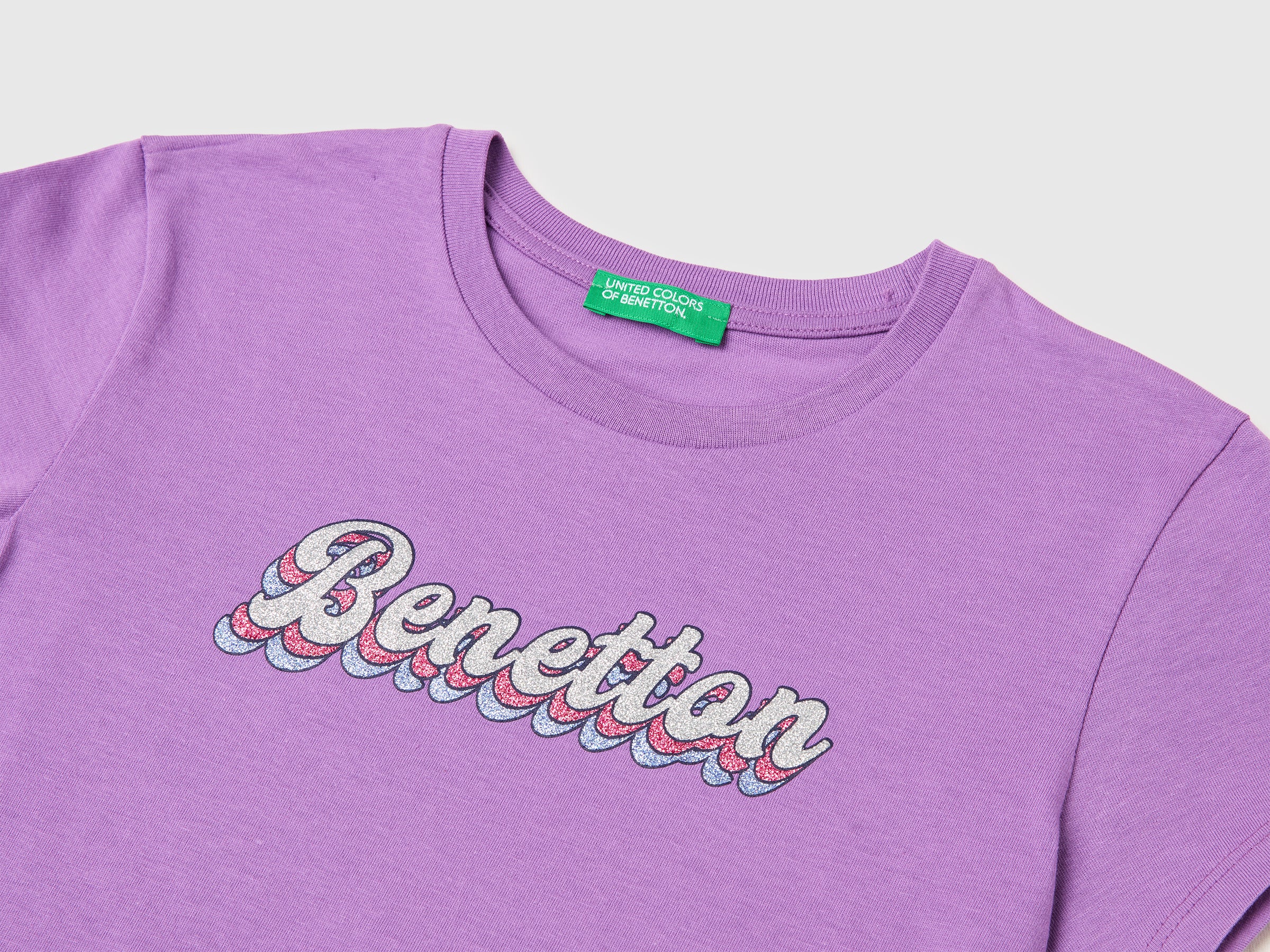 T-shirt with glitter print - ucb_image_DS1