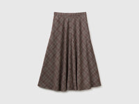 Saia comprida tartan em viscose mista - ucb_image_FS