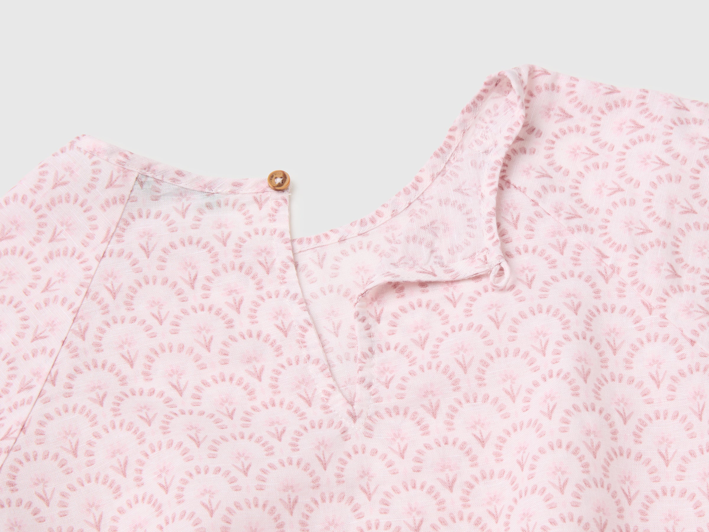 Blusa às flores em mistura de linho - ucb_image_DS1