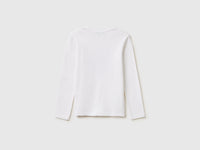 T-shirt with glittery logo in organic cotton - ucb_image_BS