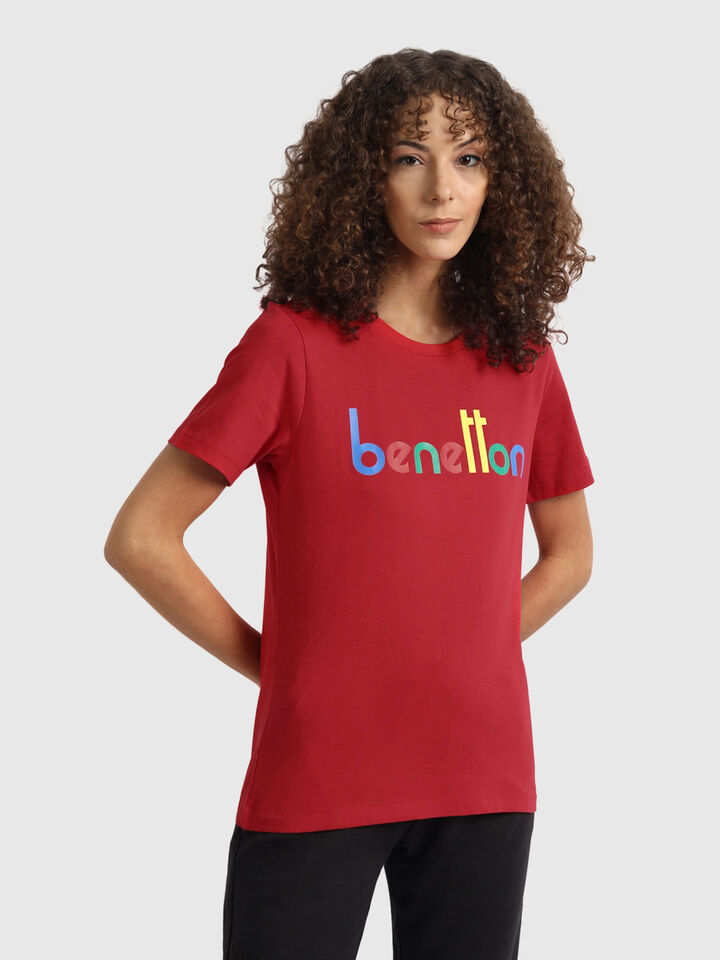 Pure Cotton Tee Shirt with Banner