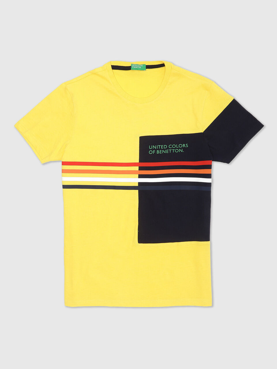 Short Sleeve Color Blocked Jersey Tee image number null