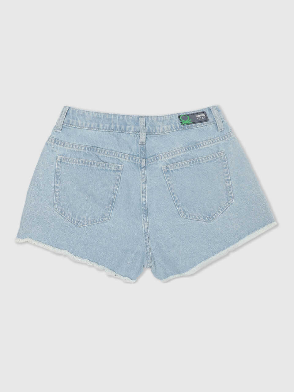 Flared Shorts - Lightwash image number null