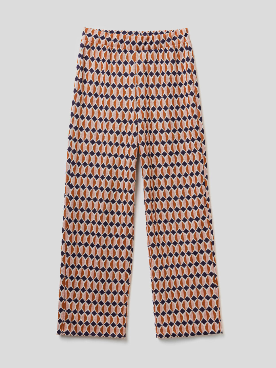 EASY PULL ON AOP KNIT TROUSERS image number null