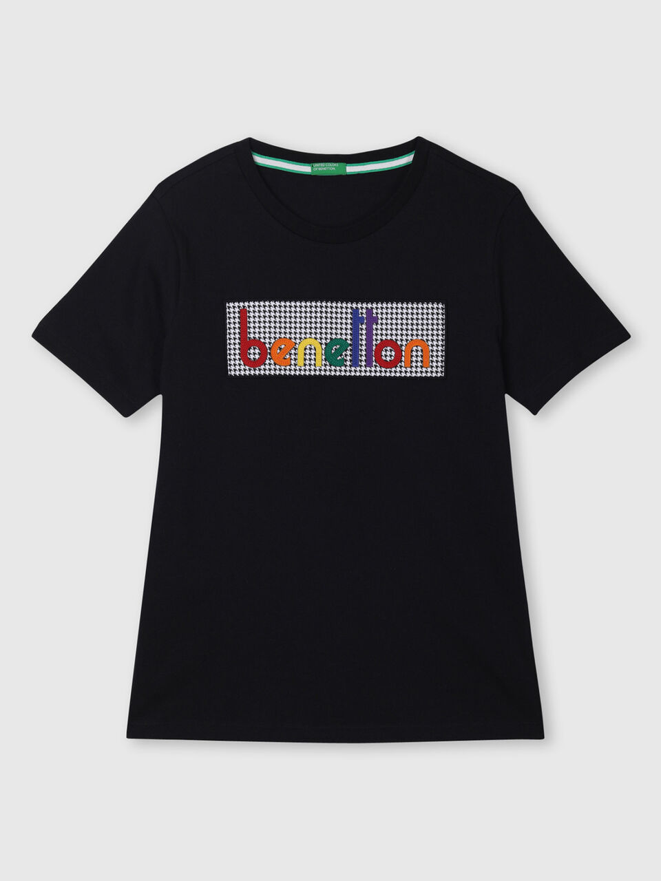 Technique T-Shirt with Benetton Text Logo image number 1