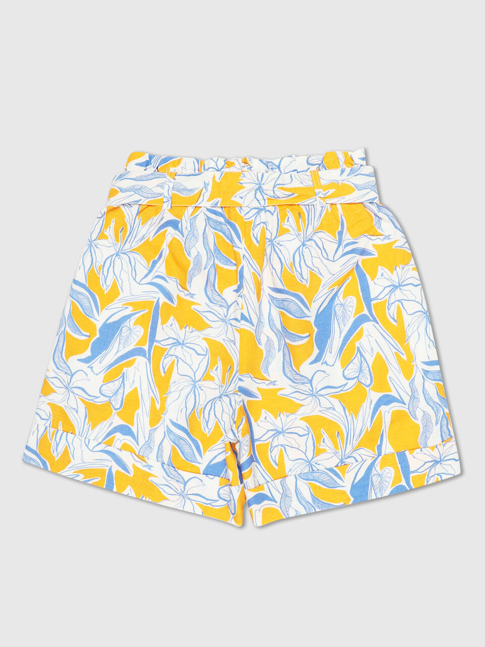 AOP Paperbag Linen Shorts image number 2