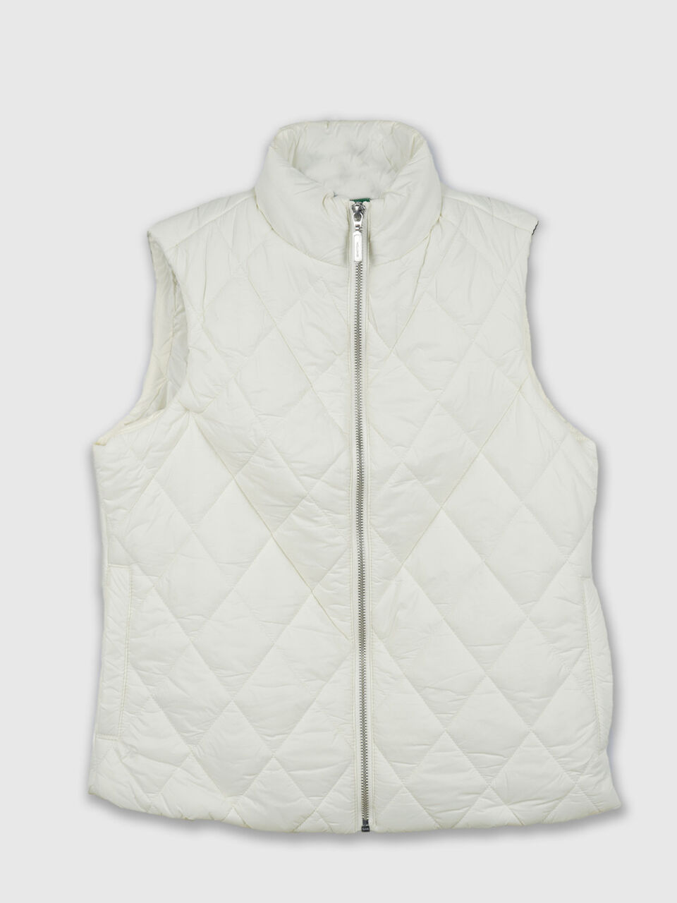 Short Sleeve Diamond Quilted Puffer Jacket image number 1