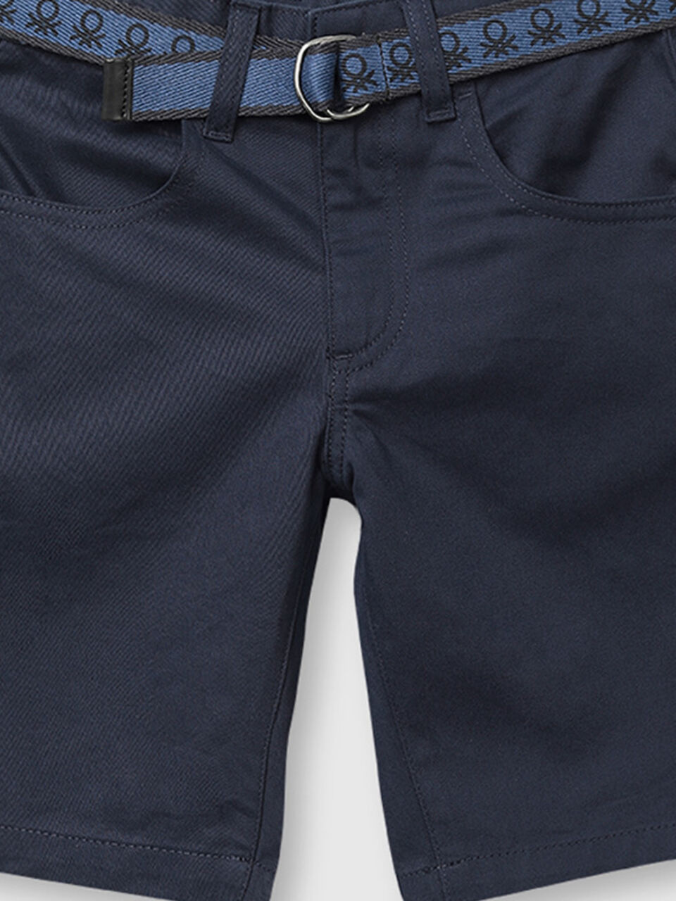 Cotton Shorts with Belt image number null